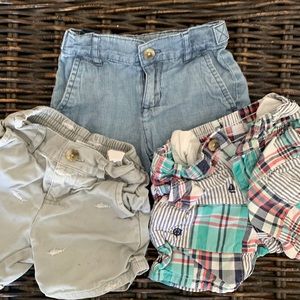 Janie and Jack shorts, 6-12 months, 3 pack